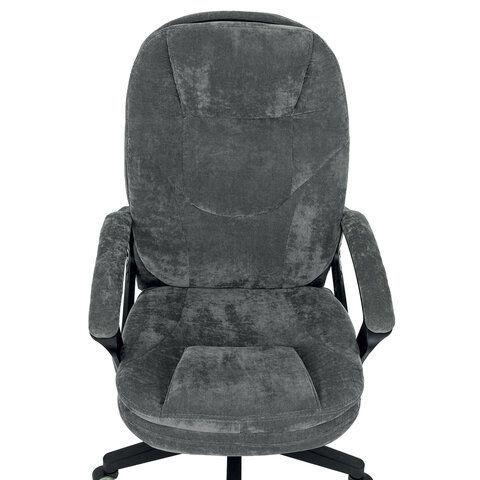 Кресло офисное BRABIX PREMIUM &quot;Trend EX-568&quot;, велюр, серое, 533013