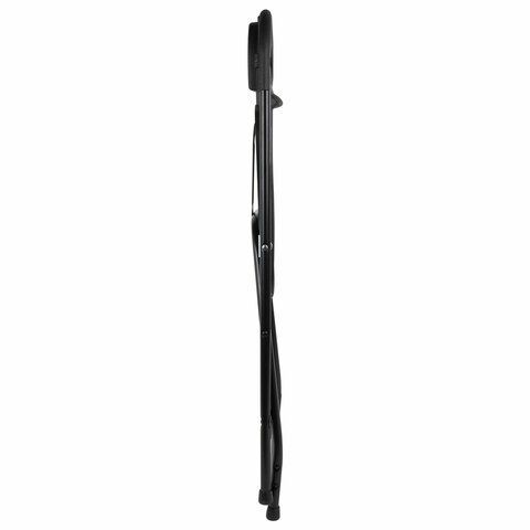 Стулья складные BRABIX &quot;Golf CF-002&quot;, КОМПЛЕКТ 4шт., черный каркас, пластик черный, 533030