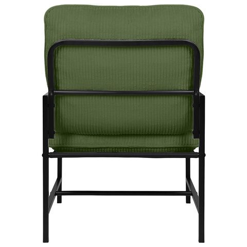 Кресло BRABIX "Gentle LC-300", ЛОФТ, пружинный блок, ткань велсофт (плюш), оливковое, 533145