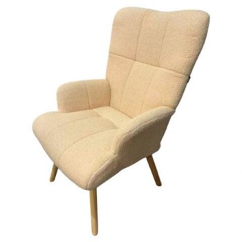 Кресло BRABIX Soft LC-305, фактурная ткань букле (экомех), кремовое, 533146