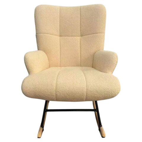 Кресло-качалка BRABIX Rock LC-310, фактурная ткань букле (экомех), кремовое, XXXXXX, 533150