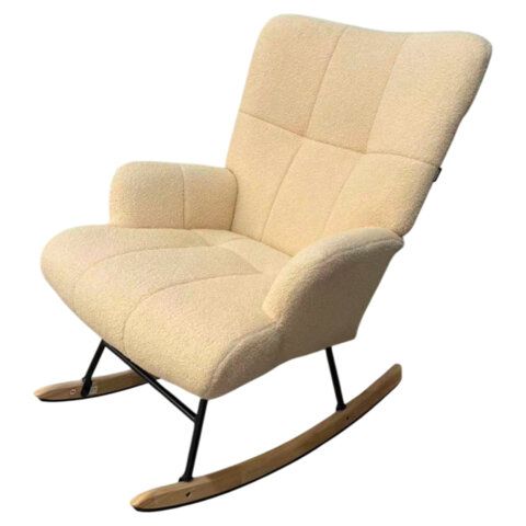 Кресло-качалка BRABIX Rock LC-310, фактурная ткань букле (экомех), кремовое, XXXXXX, 533150