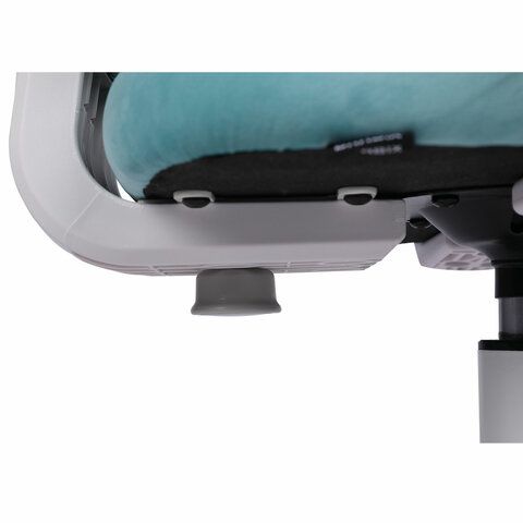 Кресло детское с подставкой для ног BRABIX &quot;Sky MG-206&quot;, велюр, голубое, 533155