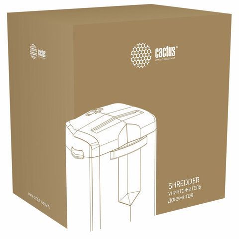 Уничтожитель (шредер) CACTUS CS-SH-15-20-4X35, 4 уровень секретности, фрагменты 4х35м, 1919851