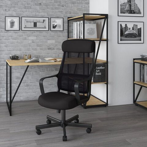 Кресло офисное Chairman CH 590, сетка/ткань, черное, ш/к 53304, 7134733