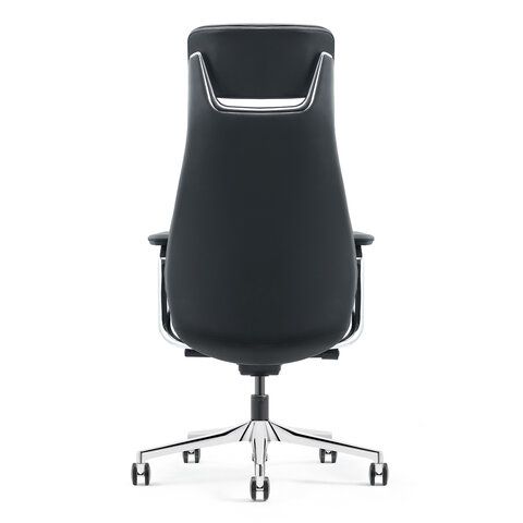 Кресло HAWASAN PREMIUM EX-830 X-ONE, синхромеханизм, алюминий, экокожа, черное, 533239