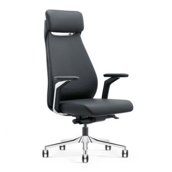 Кресло HAWASAN PREMIUM EX-830 X-ONE, синхромеханизм, алюминий, экокожа, черное, 533239