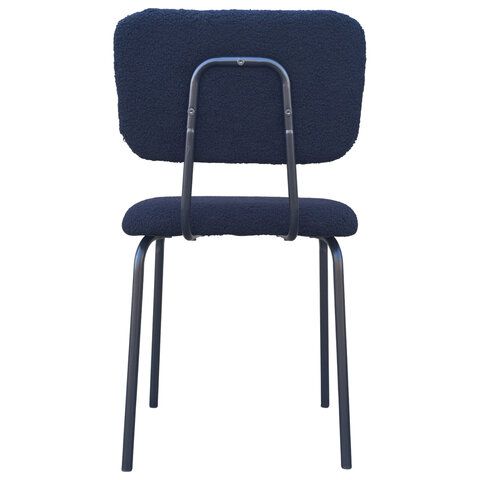 Стулья BRABIX "Ideal CF-080", КОМПЛЕКТ 4 шт., черный каркас, букле черный, 533244