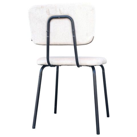 Стулья BRABIX "Dream CF-090", КОМПЛЕКТ 4 шт., черный каркас, ткань бежевая, 533251