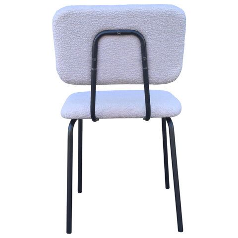 Стулья BRABIX "Ideal CF-080", КОМПЛЕКТ 4 шт., черный каркас, букле серый, 533256