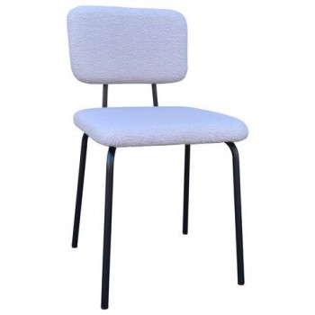 Стулья BRABIX "Ideal CF-080", КОМПЛЕКТ 4 шт., черный каркас, букле серый, 533256