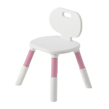 Стул детский BRABIX KIDS CC-001, 2-8 лет, пластик розовый + белый, 533294