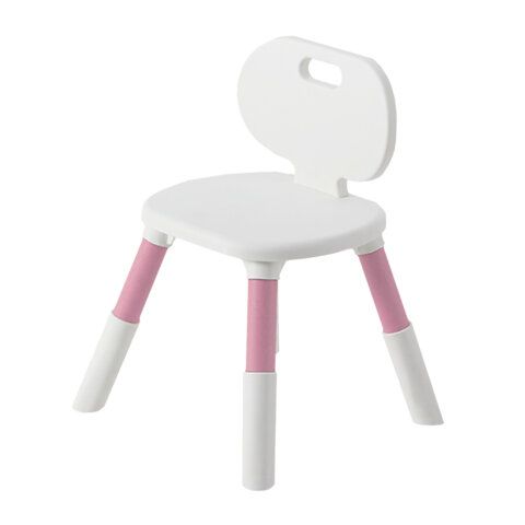 Стул детский BRABIX KIDS CC-001, 2-8 лет, пластик розовый + белый, 533294