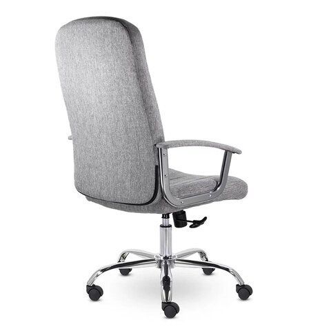 Кресло офисное "Бостон", CH-277, хром, ткань, серый (M-02)