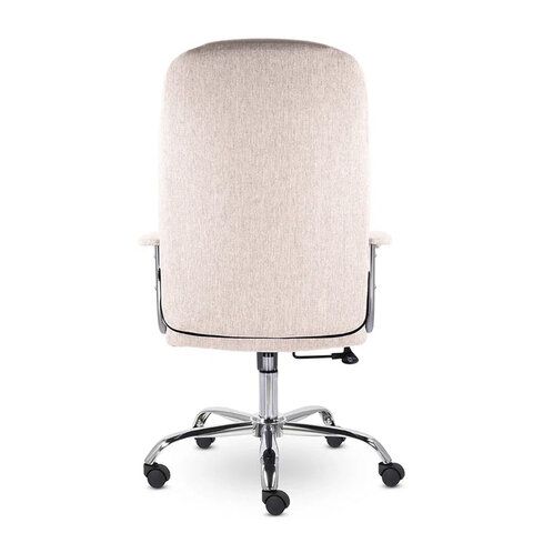 Кресло офисное "Бостон", CH-277, хром, ткань, бежевый (M-11)