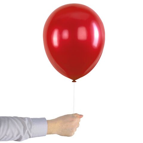 Шары воздушные 30 см, 100 штук, &quot;МЕТАЛЛИК&quot;, ассорти, BRAUBERG KIDS, 591878