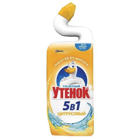 Средство для уборки туалета 500 мл, ТУАЛЕТНЫЙ УТЕНОК &quot;Цитрусовый&quot;