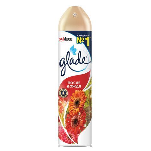 Освежитель воздуха аэрозольный 300 мл, GLADE &quot;После дождя&quot;