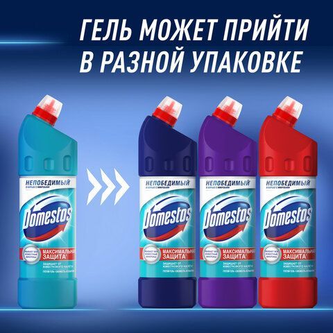 Чистящее средство 1 л, DOMESTOS (Доместос) &quot;Свежесть Атлантики&quot;, с отбеливающим эффектом