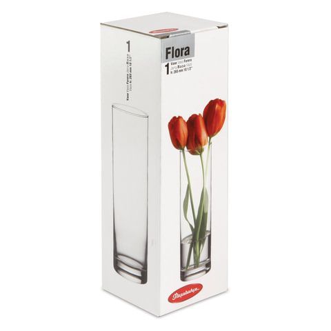 Ваза &quot;Flora&quot;, колба, высота 26,5 см, стекло, PASABAHCE, 43767