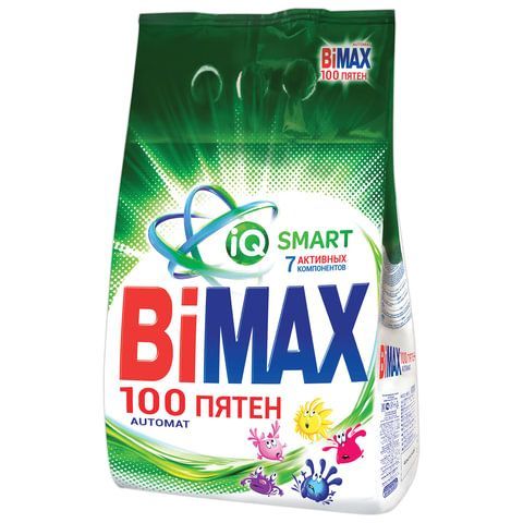 Стиральный порошок-автомат 3 кг, BIMAX &quot;100 пятен&quot; (Нэфис Косметикс), 502-1