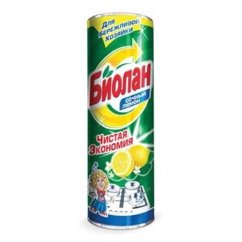 Чистящее средство 400 г, БИОЛАН 3 шт. "Сочный лимон", порошок, 31-6