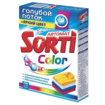 Стиральный порошок-автомат 350 г, SORTI 24 шт. (Сорти) "Color", 8570-3