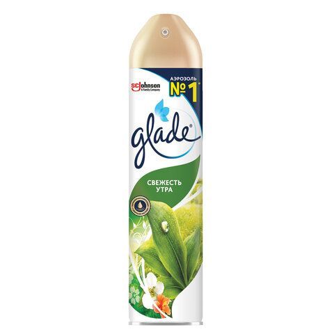 Освежитель воздуха аэрозольный 300 мл, GLADE &quot;Свежесть утра&quot;