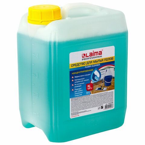Средство для мытья пола 5 кг, LAIMA PROFESSIONAL концентрат, &quot;Морской бриз&quot;, 602296