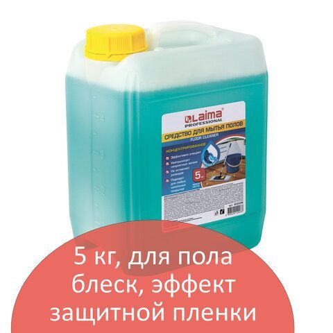 Средство для мытья пола 5 кг, LAIMA PROFESSIONAL концентрат, &quot;Морской бриз&quot;, 602296
