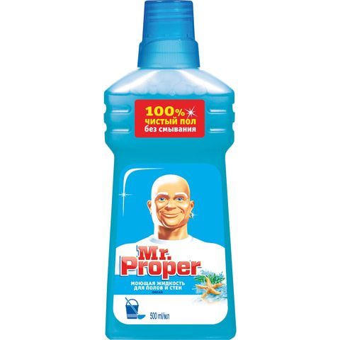 Средство для мытья пола и стен 500 мл, MR.PROPER (Мистер Пропер) &quot;Океан&quot;