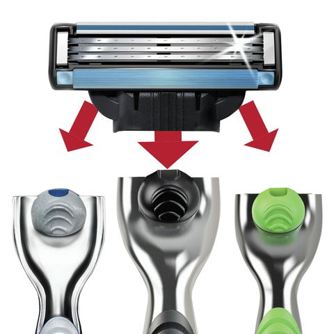 Сменные кассеты для бритья 4 шт., GILLETTE (Жиллет) &quot;Mach3&quot;, для мужчин