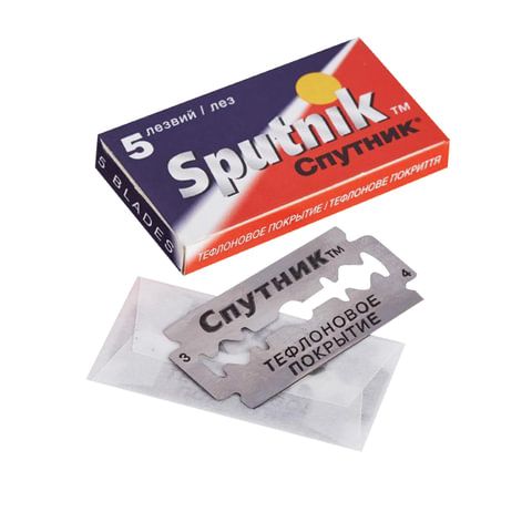 Сменные лезвия для безопасных бритв SPUTNIK 3 шт. (Спутник) &quot;Stainless&quot;, 5 шт.