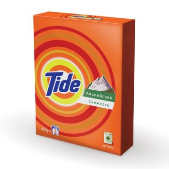 Стиральный порошок-автомат 450 г, TIDE 3 шт. (Тайд), "Альпийская свежесть", 700266