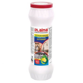 Чистящее средство 400 г, LAIMA 2 шт. PROFESSIONAL Антижир "Лимон", порошок, 604654