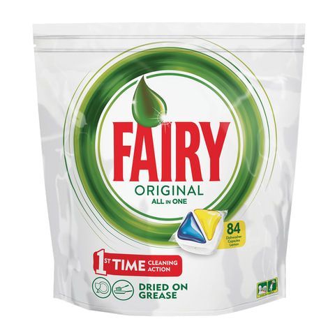 Таблетки для посудомоечных машин 84 шт. FAIRY &quot;All in 1&quot;, &quot;Лимон&quot;, капсулы, 739217