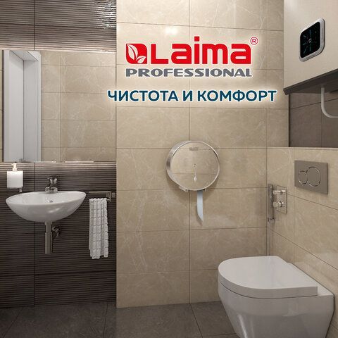 Диспенсер для туалетной бумаги LAIMA PROFESSIONAL INOX, (Система T1) БОЛЬШОЙ, нержавеющая сталь, зеркальный, 605701