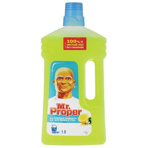 Средство для мытья пола и стен 1 л, MR. PROPER (Мистер Пропер) &quot;Лимон&quot;, 1008196