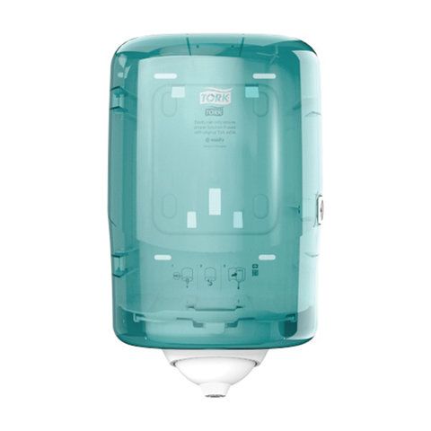 Диспенсер для полотенец с центральной вытяжкой МИНИ, Tork (Система М3) Reflex, голубой, 473167