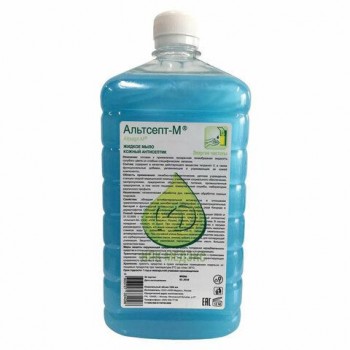Мыло жидкое дезинфицирующее 1 л АЛЬТСЕПТ 3 шт. М, крышка