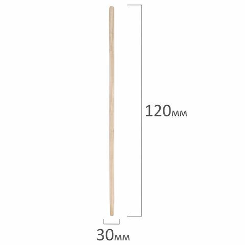 Черенок для инвентаря, диаметр 30 мм, длина 120 см, деревянный, 74065, 606627