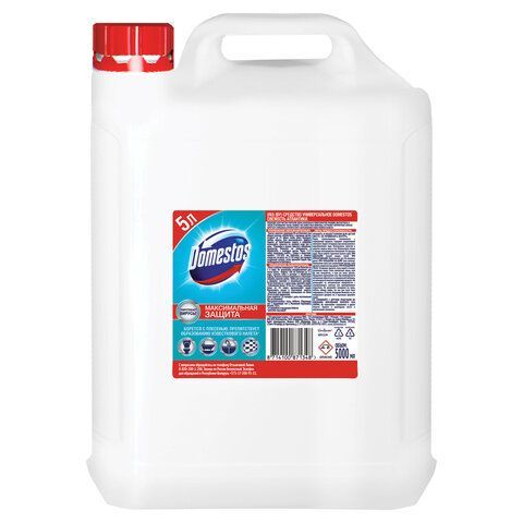 Чистящее средство 5 л DOMESTOS с антивирусным и отбеливающим эффектом &quot;Свежесть Атлантики&quot;, 68404686