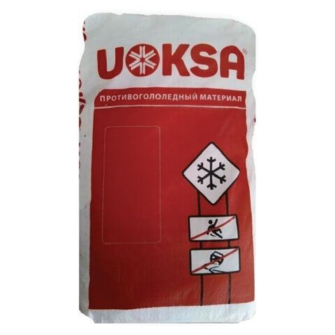 Реагент противогололёдный 20 кг UOKSA соль техническая №3, мешок
