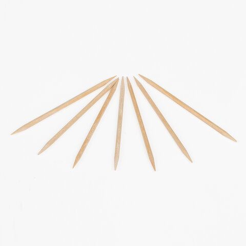 Зубочистки деревянные 190 штук в диспенсере с крышкой, БЕЛЫЙ АИСТ 24 шт., берёза, 607566