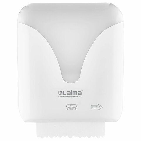Диспенсер для полотенец в рулонах с автоотрезом листа LAIMA PROFESSIONAL ULTRA, (Система H1), 607765, 303052