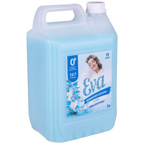 Кондиционер-ополаскиватель для белья 5 л GRASS &quot;EVA&quot; flower, концентрированный, 125377