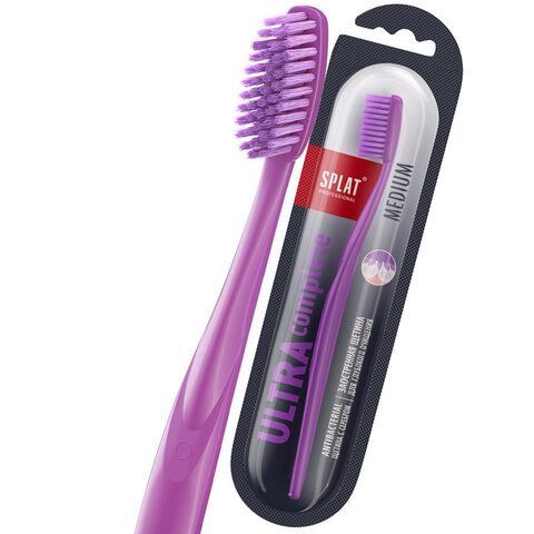 Зубная щетка средней жесткости SPLAT PROFESSIONAL &quot;ULTRA COMPLETE&quot;, глубокое очищение, 111.14169.0101