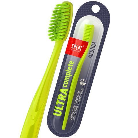Зубная щетка средней жесткости SPLAT PROFESSIONAL &quot;ULTRA COMPLETE&quot;, глубокое очищение, 111.14169.0101