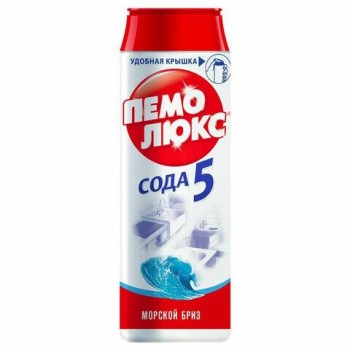 Чистящее средство 480 г, ПЕМОЛЮКС 2 шт. Сода-5 "Морской бриз", порошок