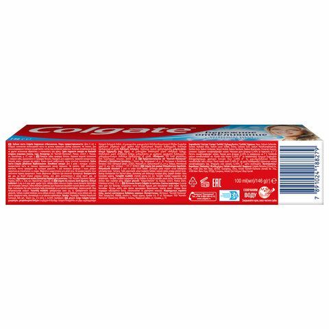Зубная паста 100 мл COLGATE &quot;Бережное отбеливание&quot;, с фторидом и кальцием, 7891024188279
